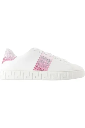 VERSACE Low-Top Sneakers - Sneakers - Leather - White in