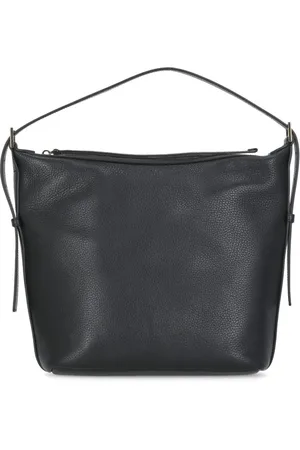 Fabiana Filippi Totes & shoppers - Black Pebbled Letaher Bag in