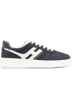 Hogan Low-Top Sneakers - H630oxford Blue Front Lace-Up Sneakers in