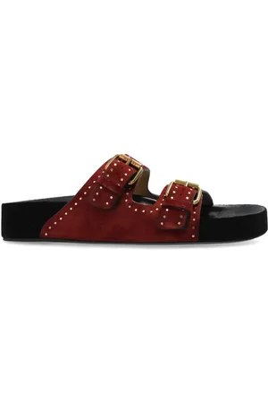 Isabel Marant Sandalen - Burgundy Lennyo Sandals in