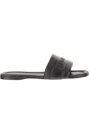 Salvatore Ferragamo Sandalen - Leather Sandals With Logo in