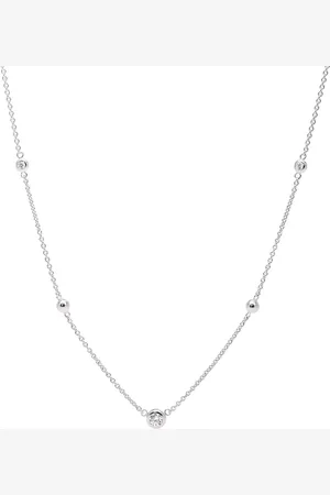 Fossil Kettingen - Elliott Glitz Necklace Sterling in