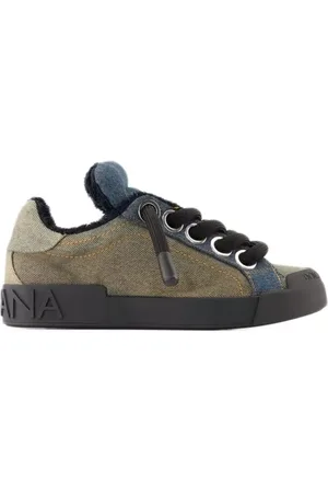 Dolce & Gabbana Low-Top Sneakers - Portfofino Denim Patchwork Sneakers in
