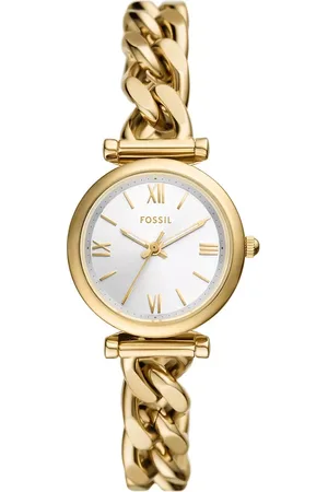 Fossil Horloges - Carlie Three-Hand -Tone Stainless Steel Watch in