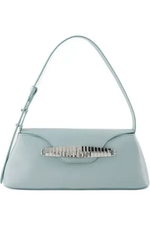 Elleme Shoppers - Eva Hobo Bag - Turquoise - Leather in