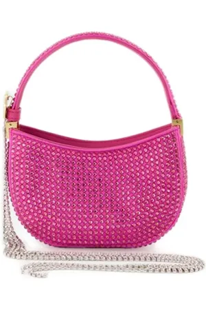 MAGDA BUTRYM Shoppers - Micro Vesna Hobo Bag - Pink - Strass in