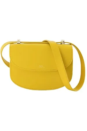 A.P.C. Shoppers - Geneve Mini Crossbody Bag - Leather - Yellow in