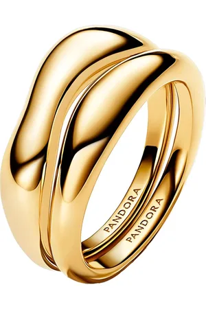 PANDORA Ringen - 14k -plated ring set in