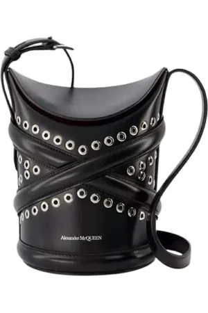 Alexander McQueen Shoppers - The Curve Hobo Bag - Black - Leather in