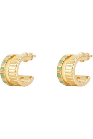 IVI Oorbellen - Mini Slot Earring - Green - Or in