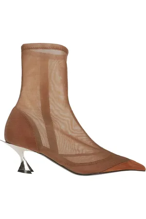 MUGLER Boots - Ankle Boot With Mesh Design in