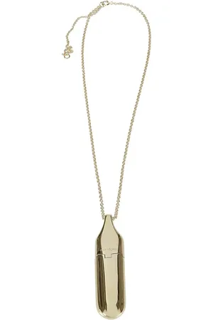 Courrèges Kettingen - Brass Necklace With Flask Pendant in