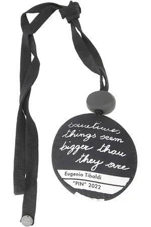 MARIA CALDERARA Kettingen - Fabric Necklace With Pendant in