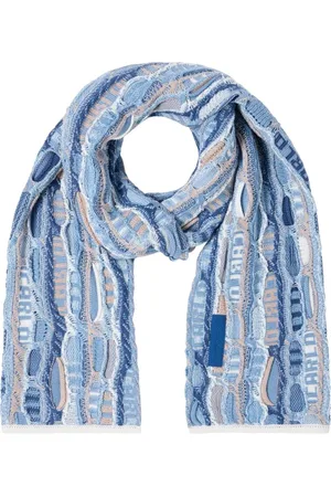 Carlo Colucci Sjaals & halsdoeken - Knit Scarf Blue in