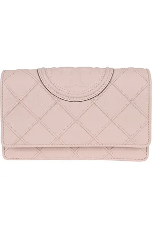 Tory Burch Portemonnees - Fleming Soft Grained Chain Wallet in