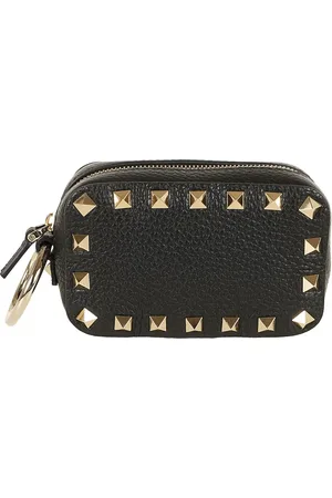 VALENTINO Clutches - Black Mini Vanity Case Rockstud Bag in