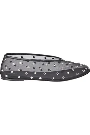 Khaite Ballet Flats With Swarovski Crystal Detail in