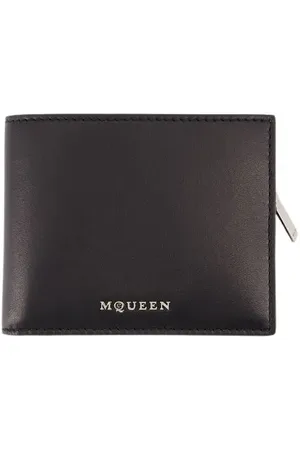 Alexander McQueen Portemonnees - 2In1 Wallet - Leather - Black/Silver in