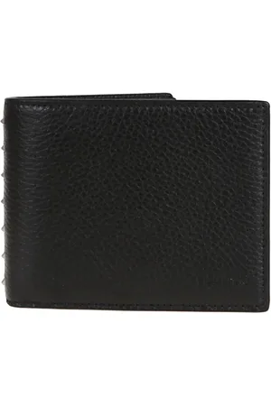 VALENTINO Portemonnees - Rockstud Grained Calfskin Bifold Wallet in