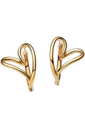 PANDORA Oorbellen - Organically Shaped Heart Hoop Earrings in