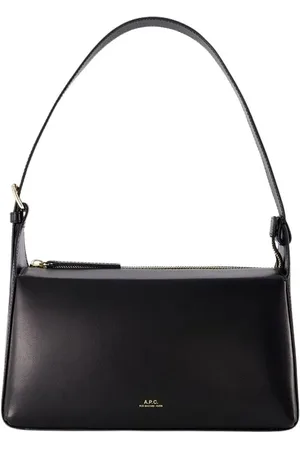 A.P.C. Hobo bags - Black Calfskin Virginie Hobo Bag in