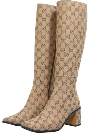 Gucci Enkellaarzen - GG Knee-high Boots in