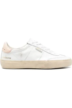 Golden Goose Low-Top Sneakers - White Leather Sneakers in