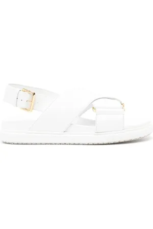 Marni Sandalen - Fussbett Criscross Sandal White in