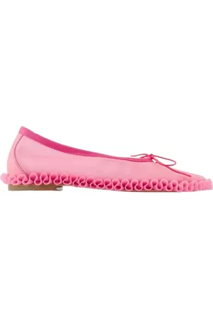 Simone Rocha Tutu Frill Ballerinas - Mesh - Pink in