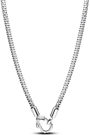 PANDORA Kettingen - Studded chain sterling necklace in