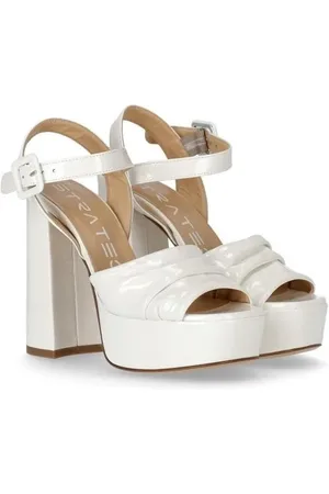 Strategia Sandalen - Rain White Heeled Sandal in