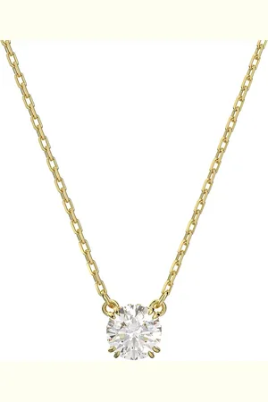 Swarovski Kettingen - Constella Necklace Round cut Gold-tone plated in
