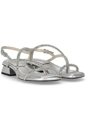 Ash Sandalen - Isla Silver Mid-Heeled Sandal in