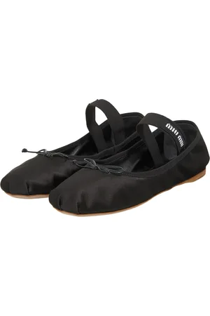 Miu Miu Loafers - Satin Ballet Flats in