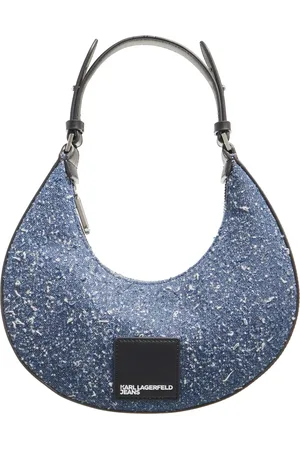Karl Lagerfeld Hobo bags - Tech Leather Small Half Moon in