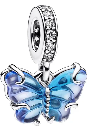 PANDORA Charms - Murano Glass Butterfly Dangle Charm in