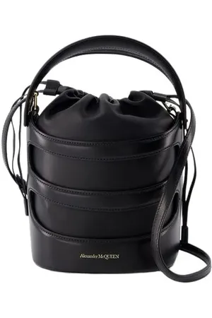 Alexander McQueen Bucket bags - Rise Bag - Leather - Black in
