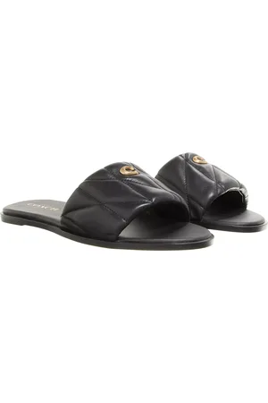 Coach Slippers & Mules - Holly Quilted Leathe Blk in