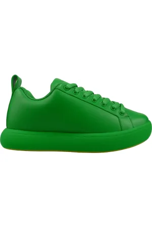 Bottega Veneta Low-Top Sneakers - Sneakers verde in pelle in