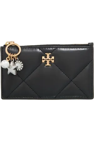 Tory Burch Portemonnees - Kira Charm Diamond Quilt Zip Card Case in