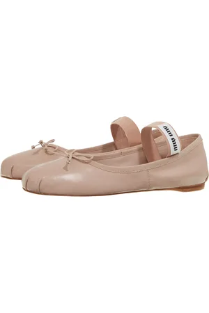Miu Miu Loafers - Leather Ballerinas in