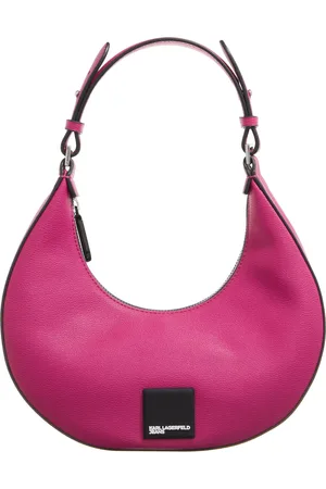 Karl Lagerfeld Hobo bags - Tech Leather Small Half Moon in