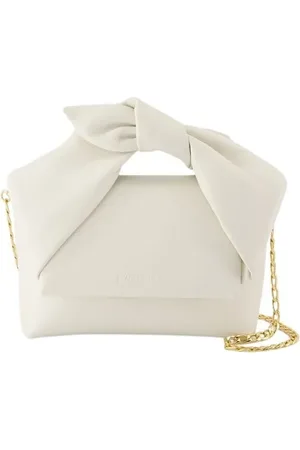 J.W.Anderson Hobo bags - Bow Small Twister Crossbody - Leather - White in