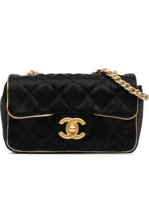 CHANEL Hobo bags - Extra Mini Quilted Satin Flap in