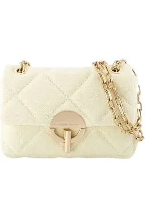 Vanessa Bruno Hobo bags - Nano Moon Bag - Linen - Yellow in