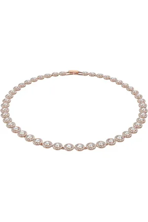 Swarovski Kettingen - Angelic Round cut gold-tone plated in