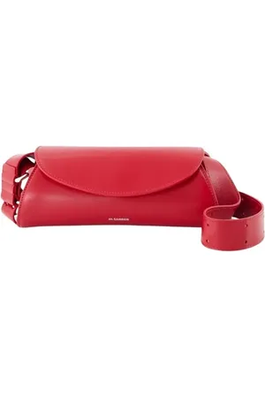 Jil Sander Hobo bags - Cannolo Mini Purse - Leather - Red in