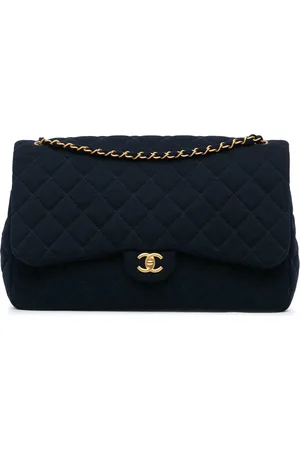 CHANEL Crossbody bags - 2021-2023 XL Classic Jersey Single Flap in