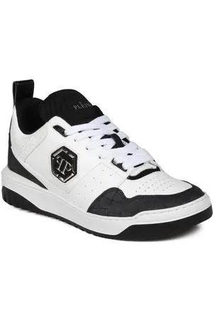 Philipp Plein Low-Top Sneakers - Croco Printed Leather Lo-Top Sneakers in