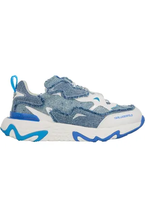 Karl Lagerfeld Low-Top Sneakers - Blaze Strike Lace Denim Mix in